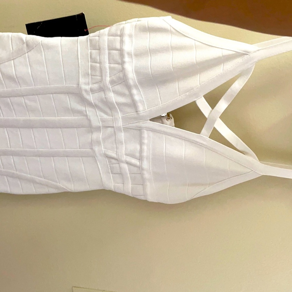 White Bebe dress. Size small.